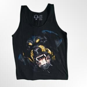 Rook Rottweiler Graphic Tank Top - Men's Large